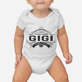Womens My Favorite People Call Me Gigi Grandma Gift Ideas T-Shirt Baby Onesie | Crazezy