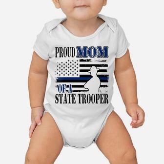 Womens Proud Mom Of A State Police Officer Baby Onesie | Crazezy DE