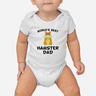 Worlds Best Hamster Dad Hamster Owner Baby Onesie | Crazezy UK