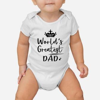 Worlds Greatest Dad Baby Onesie | Crazezy