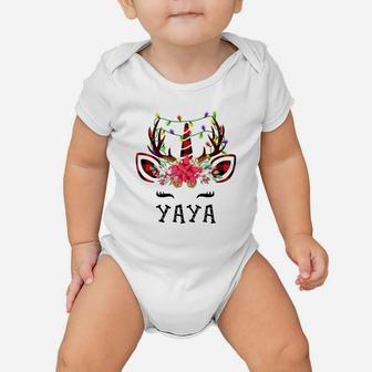 Yaya Reindeer - Christmas Gift For Grandma Sweatshirt Baby Onesie | Crazezy