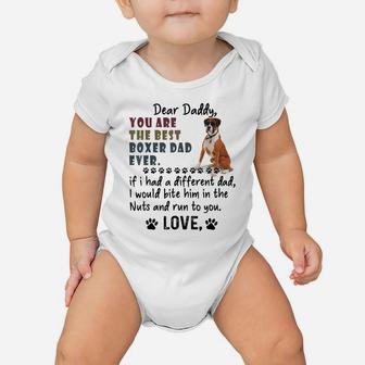 You Are The Best Boxer Dog Dad Ever Father's Day Baby Onesie | Crazezy