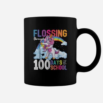 Flossing Through 100 Days Of School Flossing Unicorn Shirt Flossing Through 100 Days Of School Flossing Unicorn Shirt