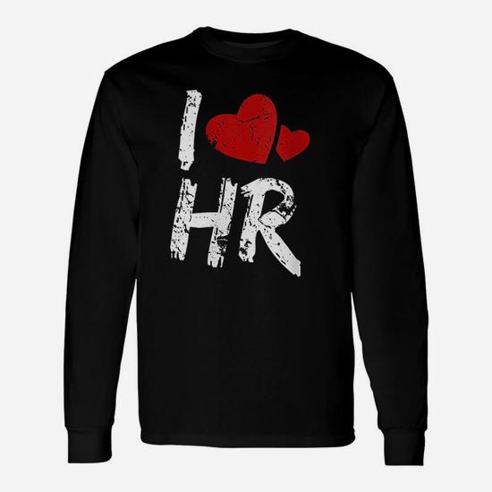 I Love Hr T Shirt Red Heart Human Resources