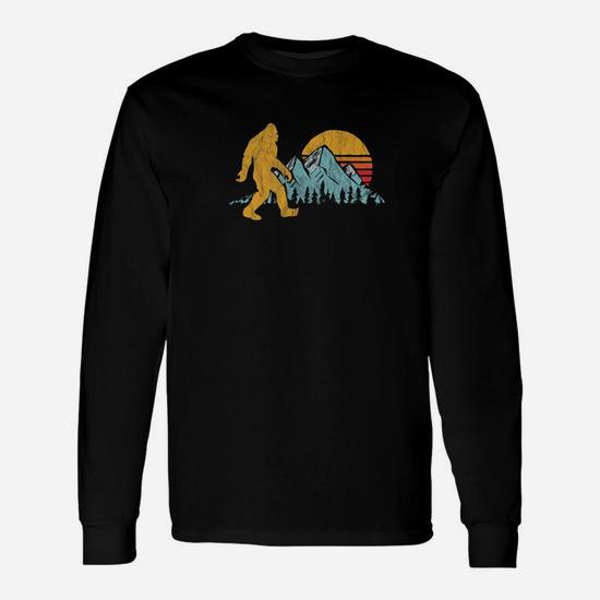Retro Bigfoot Silhouette Sun T-Shirt - Believe!