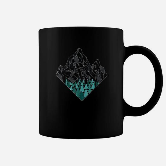 Minimal Mountains Geometry Outdoor Hiking Nature T-Shirt