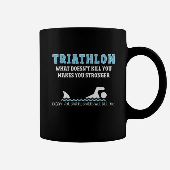 Triathlon - Funny Sharks Will Kill You T-Shirt Triathlon - Funny Sharks Will Kill You T-Shirt