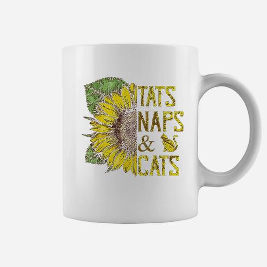 Sunflower Tats Naps And Cats Funny Graphic T-Shirt Sunflower Tats Naps And Cats Funny Graphic T-Shirt