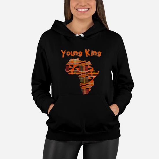 Boys African Print Lyoung King Women Hoodie Thegiftio UK