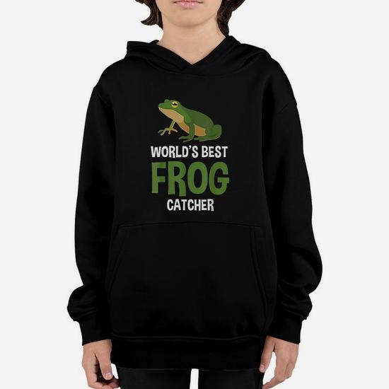 Worlds Best Frog Catcher Gift Frog Hunter Gift Youth Hoodie