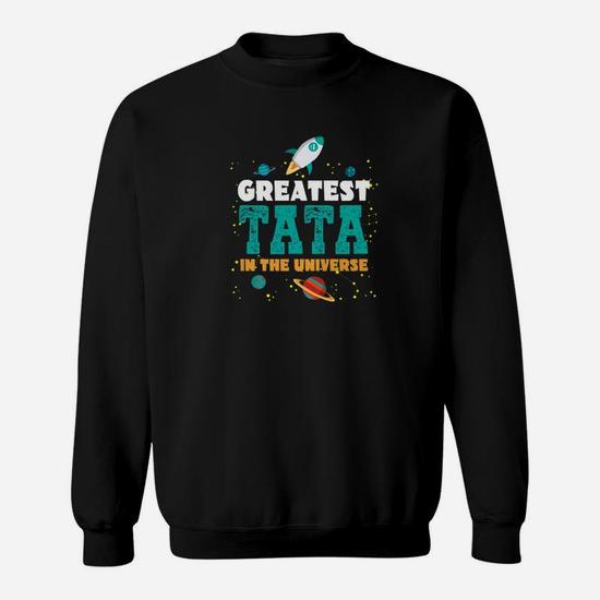 Greatest Tata In The Universe Grandpa Funny Men Gift Premium Sweatshirt Thegiftio UK