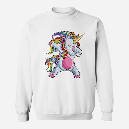 Dabbing unicorn sweatshirt sale