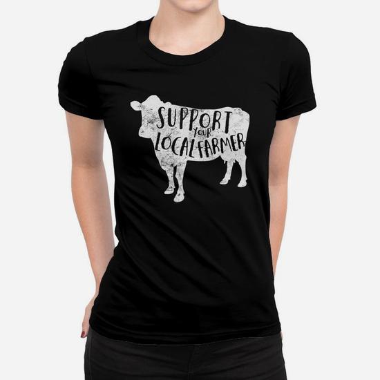 Support Your Local Farmer Shirt Distressed Cow Support Your Local Farmer Shirt Distressed Cow