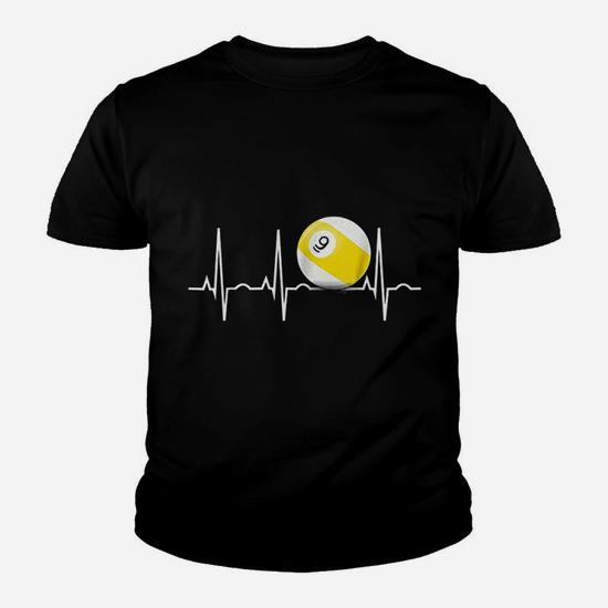 9 Ball Shirt - Pool Player Nine Ball Heartbeat Gift T-Shirt 9 Ball Shirt - Pool Player Nine Ball Heartbeat Gift T-Shirt