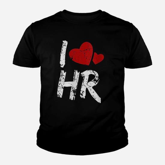 I Love Hr T Shirt Red Heart Human Resources