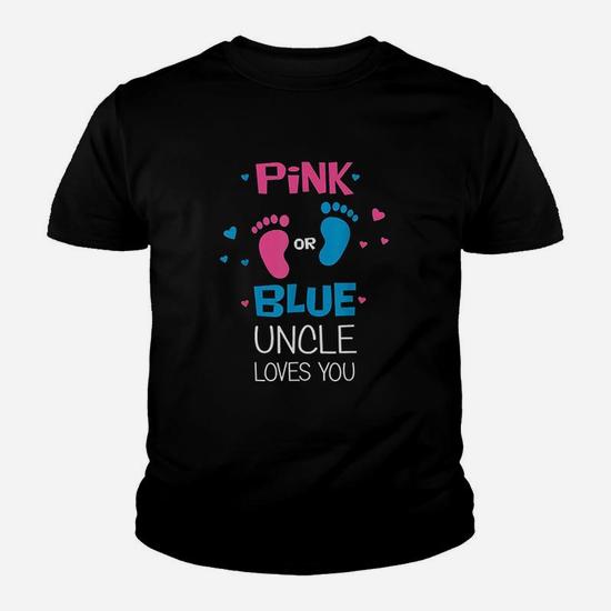 Pink Or Blue Uncle Loves You Funny Gender Reveal T Shirt Pink Or Blue Uncle Loves You Funny Gender Reveal T Shirt