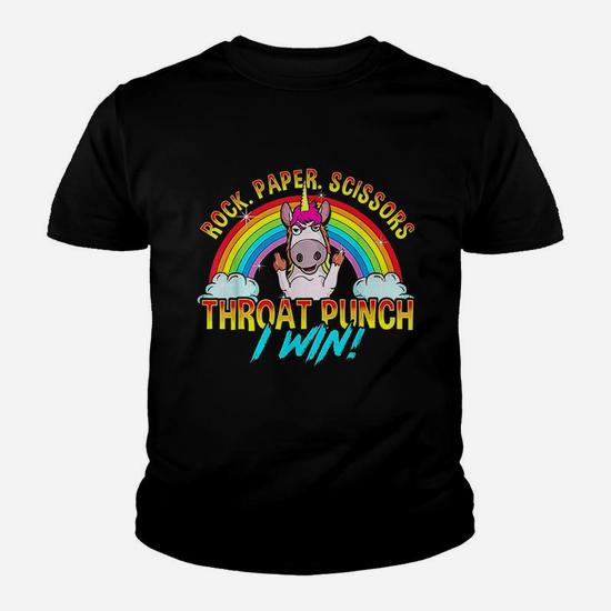 Rock Paper Scissors Throat Punch Unicorn I Win Shirt Rock Paper Scissors Throat Punch Unicorn I Win Shirt