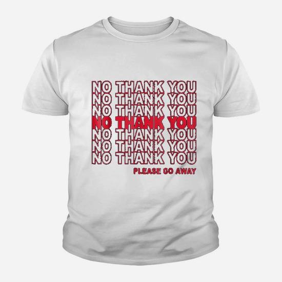 Grocery Bag Parody Shirt - No Thank You Please Go Away