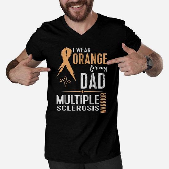 Multiple Sclerosis Ms Awareness Shirt: Support My Dad Tee Multiple Sclerosis Ms Awareness Shirt: Support My Dad Tee