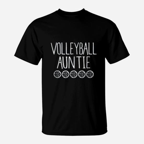 Cute Volleyball Auntie Sports T-Shirt