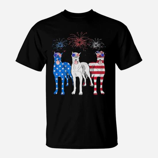 American Flag Great Dane Dog Shirt 4th Of July Usa Gift American Flag Great Dane Dog Shirt 4th Of July Usa Gift