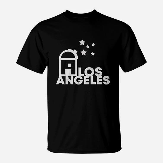 Los Angeles Bold Griffith Observatory Stars Night Sky Telescope T-Shirt