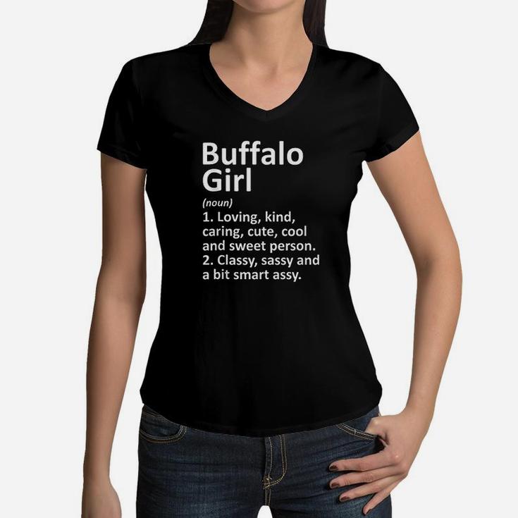 Buffalo Girl Women V-Neck T-Shirt