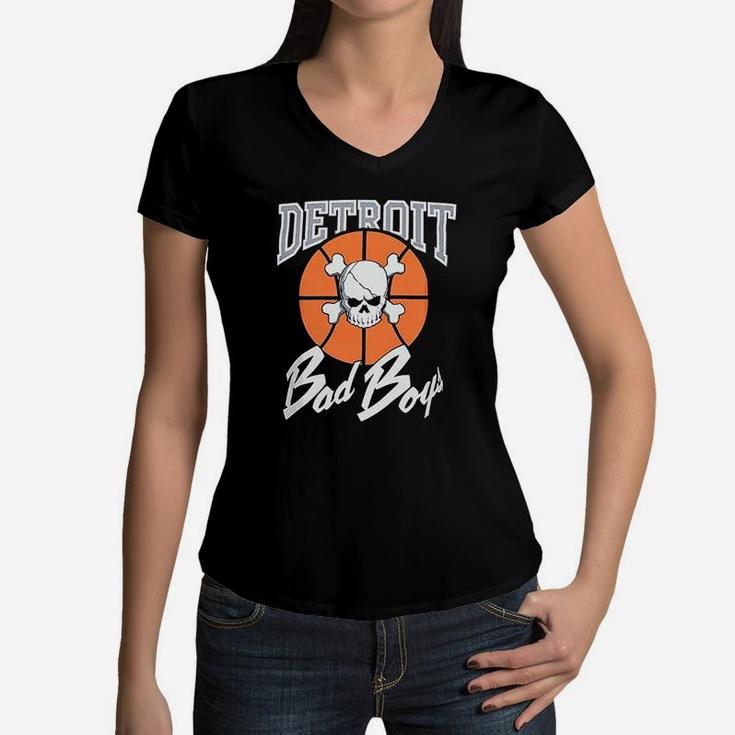 Detroit Bad Boys Women V-Neck T-Shirt