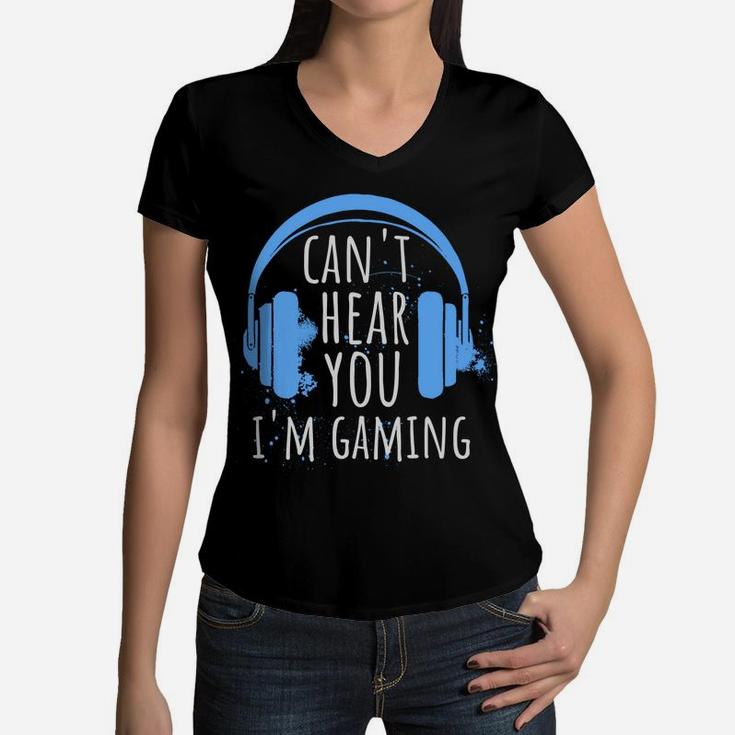 Gaming Gifts For Teenage Boys 8-12 Year Old Teen Him Gamer Women V-Neck T-Shirt