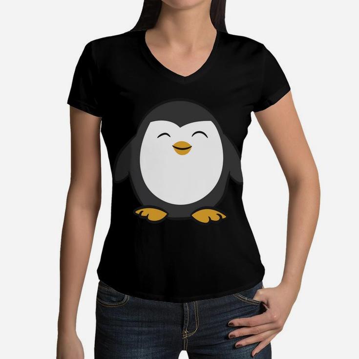 Just A Boy Who Loves Penguins Women V-Neck T-Shirt
