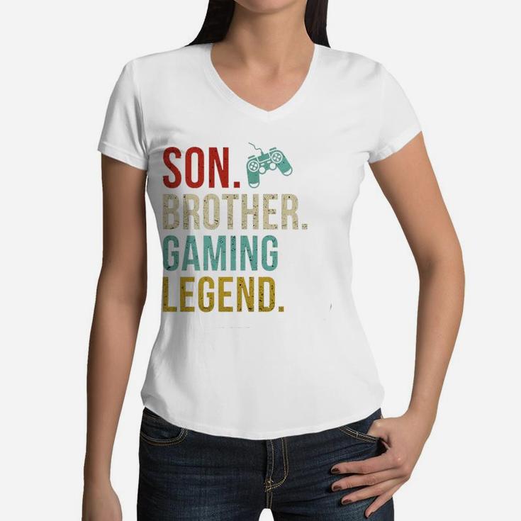 Gaming Gifts For Teenage Boys 8-12 Year Old Christmas Gamer Women V-Neck T-Shirt