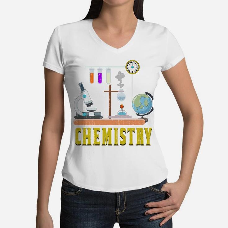 Science Chemistry Lover Boys Kids Chemist Lab Chemistry Sweatshirt Women V-Neck T-Shirt