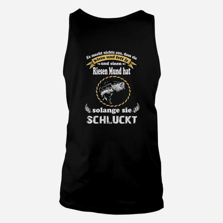 Lustiges Schwarzes Unisex TankTop mit Spruch und Grafikdesign