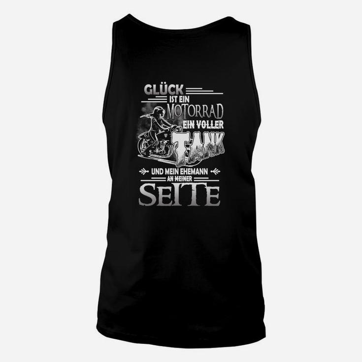 Motorrad-Liebhaber Unisex TankTop, Glück Ehemann Spruch