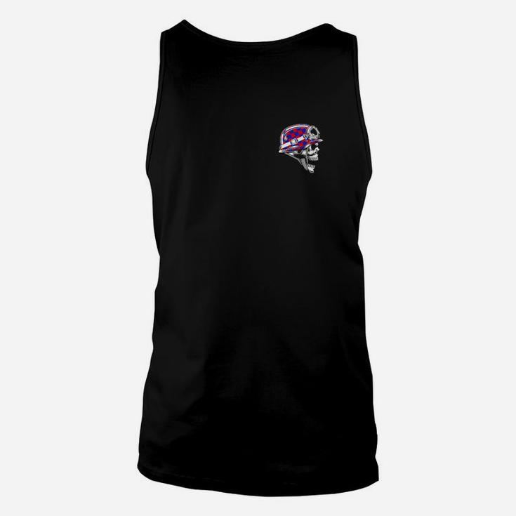 Schwarzes Unisex TankTop mit Grafikaufnäher auf der Brust, Stilvolles Herren-Design