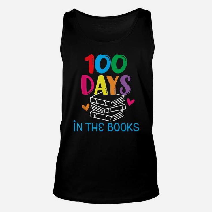 100 Days In The Books Book Lover English Reading Teacher Unisex Tank Top