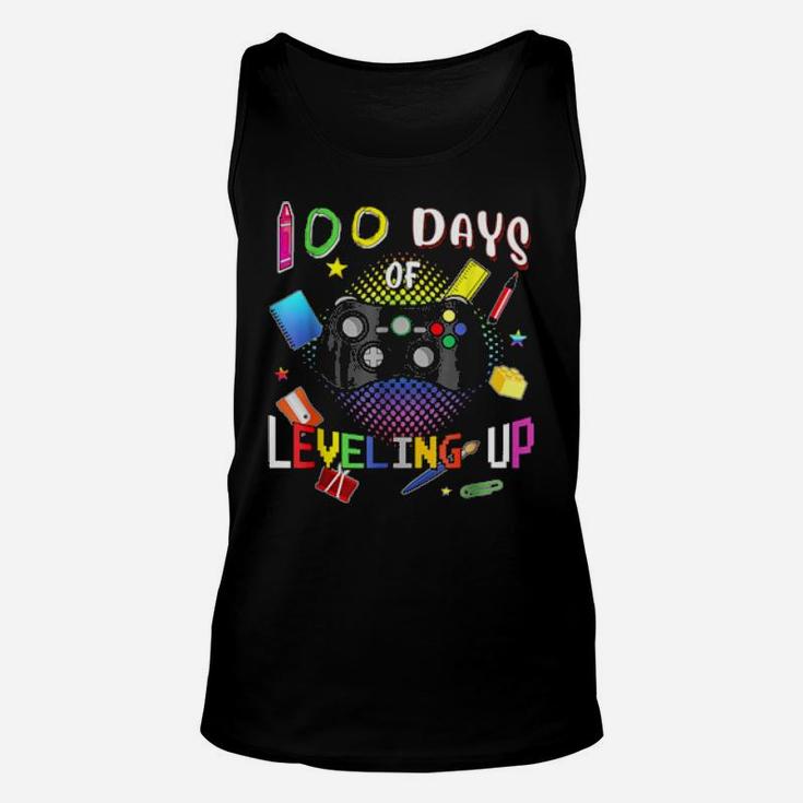 100 Days Of School Leveling Up Video Gamer Unisex Tank Top