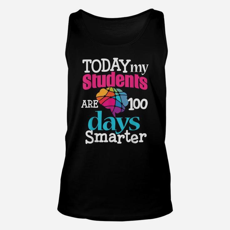100 Days Of School Teacher Shirt Funny Tee For Men Women Unisex Tank Top