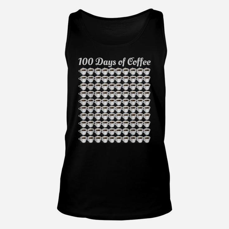 100Th Day Of School Cool Funny Gift 100 Coffee Cup Teacher Unisex Tank Top