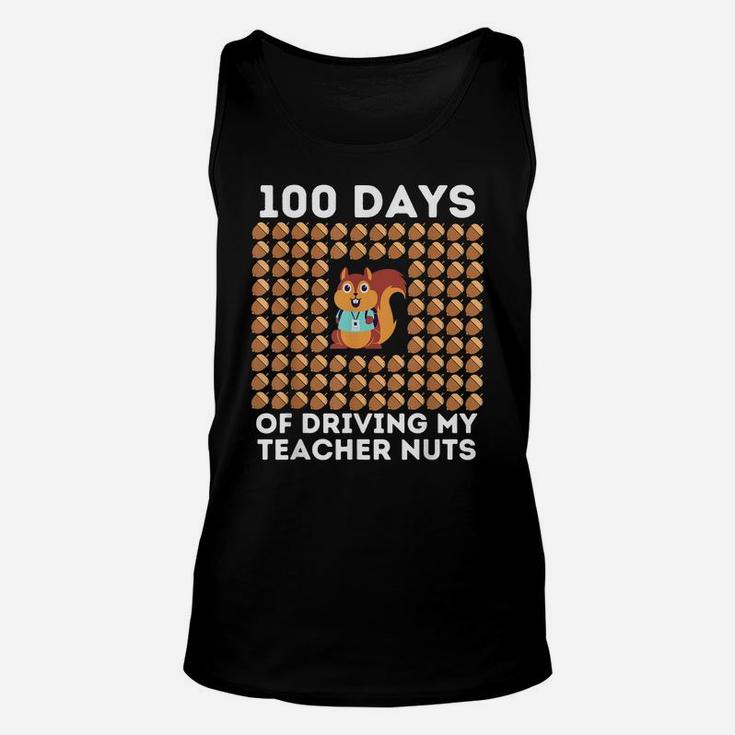 100Th Day Of School Cool Squirrel - Funny 100 Days Of School Unisex Tank Top