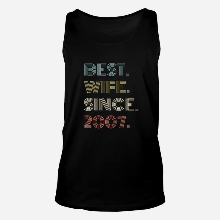14Th Wedding Anniversary Gift Best Wife Since 2007 Unisex Tank Top