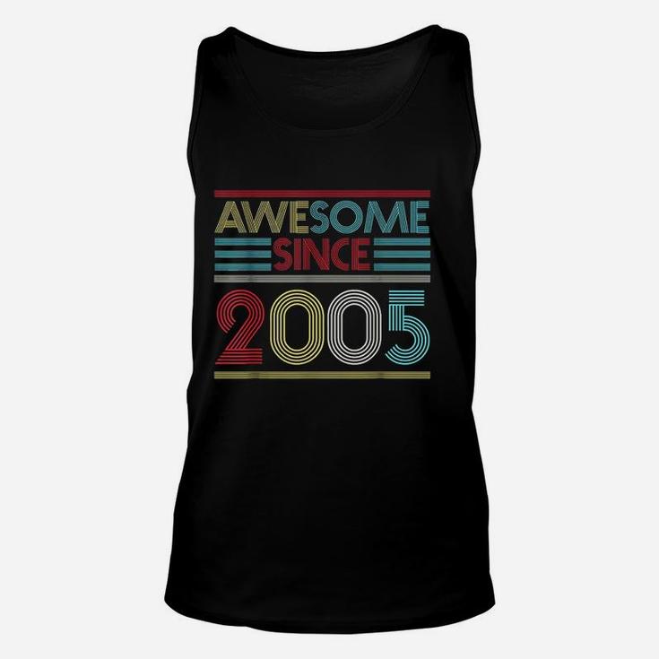 16Th Birthday Gifts Awesome Since 2005 Unisex Tank Top