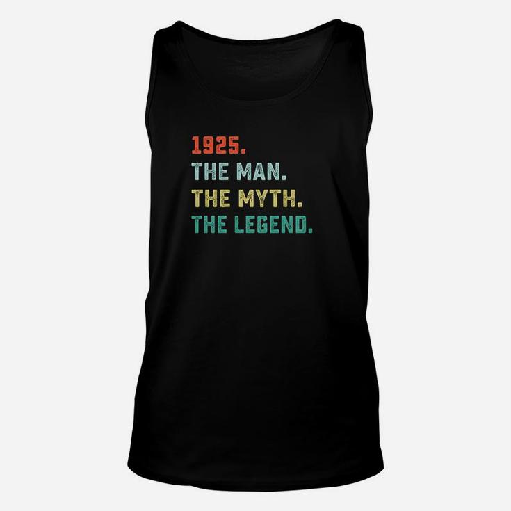 1925 Man Myth Legend Birthday Gifts For 95 Years Old Unisex Tank Top