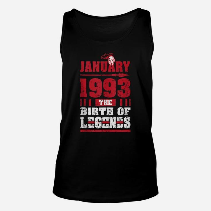 1993 The Birth Of Legends 27 Years Old 27Th Birthday Gifts Unisex Tank Top