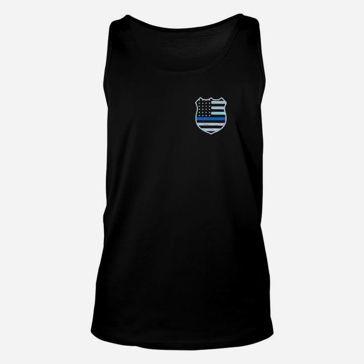 1Police Blesses By God Spoiled By My Husband Protected By Both Unisex Tank Top
