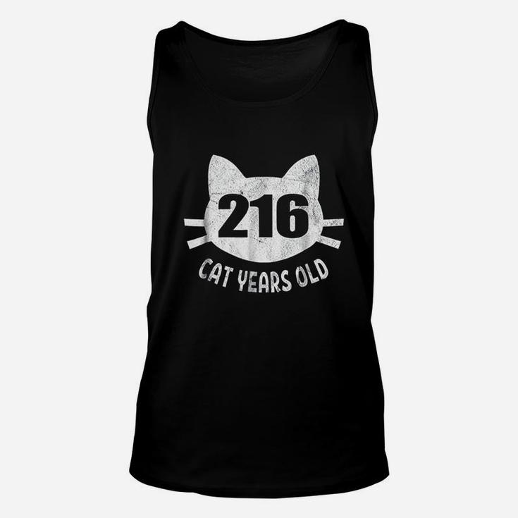 216 Cat Years Old 50Th Birthday Gift For Cat Lovers Unisex Tank Top