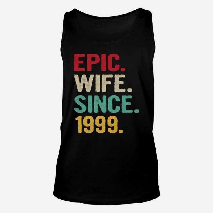 22Nd Wedding Anniversary Gifts For Her Epic Wife Since 1999 Unisex Tank Top