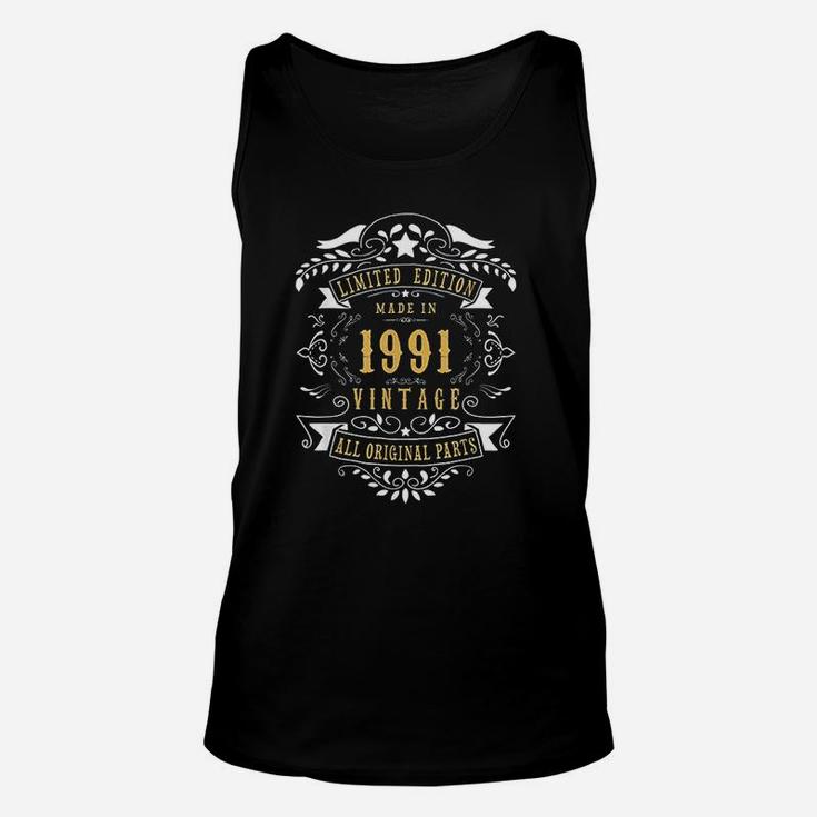 30 Years Old Made Born In 1991 Vintage 30Th Birthday Unisex Tank Top