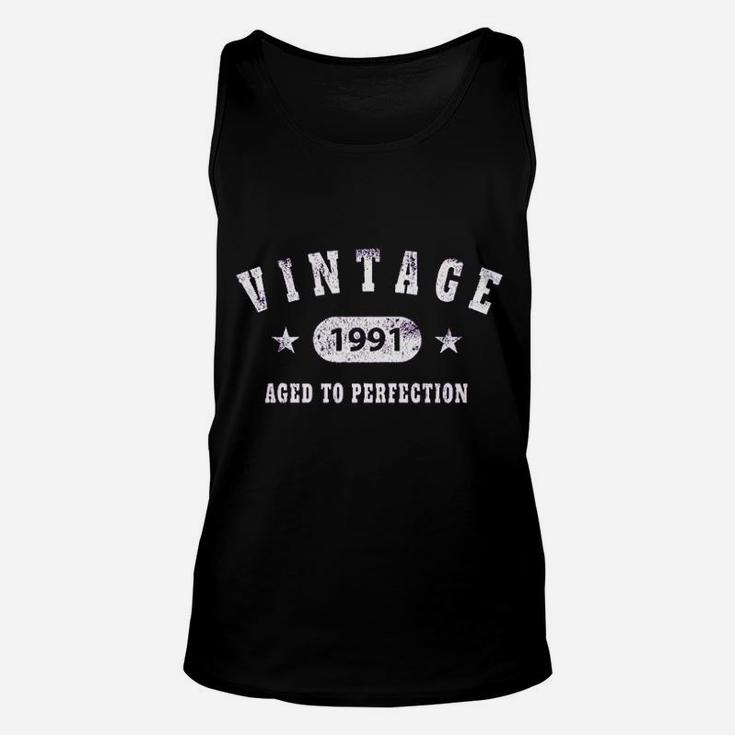 30Th Birthday Gift Vintage 1991 Aged To Perfection Unisex Tank Top