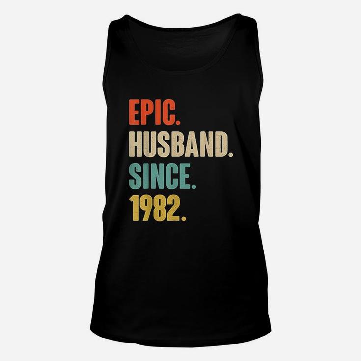 39Th Wedding Anniversary Epic Husband Since 1982 Unisex Tank Top